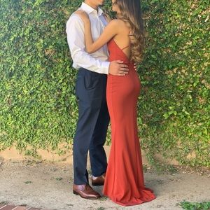 Long rusty / burnt orange dress! 🍊